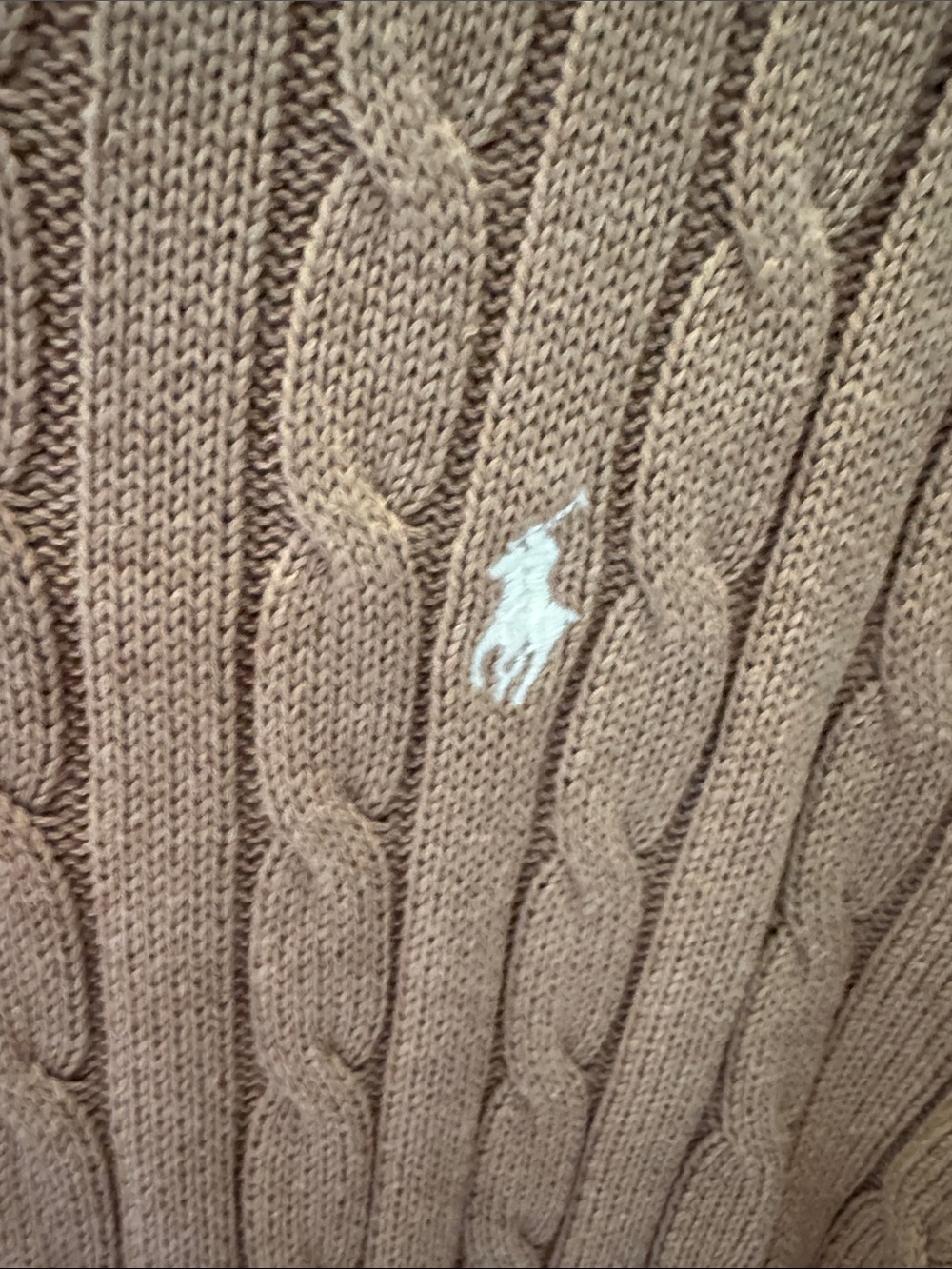 Polo by Ralph Lauren Taupe Cable-Knit Crewneck Dress - Picture 3 of 7